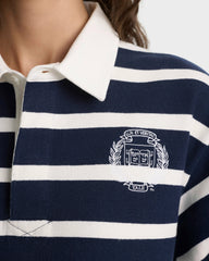 Yale Crest Rugby Polo - Navy/White Sporty & Rich Sale