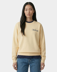 Avenue Crewneck - Almond/Navy Sporty & Rich Discount