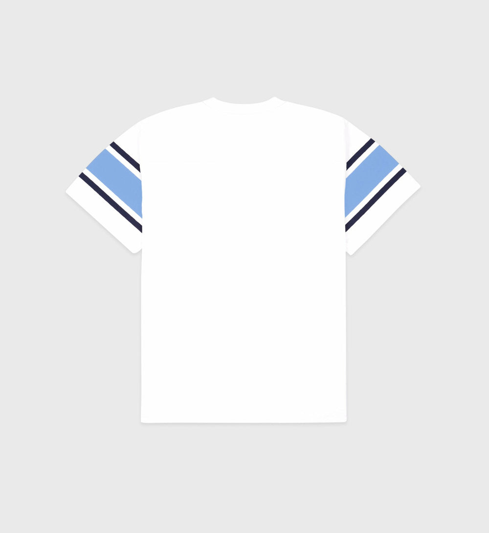 Wellness 94 Rugby Tee - White/Flax blue/Navy Sporty & Rich Online