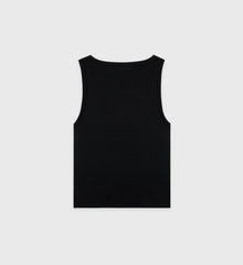 SRHWC Baby Rib Tank - Black/White Sporty & Rich For Sale