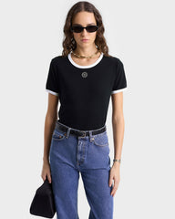 SRHWC Ringer Tee - Black/White Sporty & Rich Online