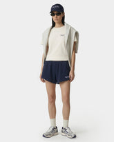 Vendome LA Embroidered Disco Short - Navy/White Sporty & Rich Discount