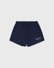 Vendome LA Embroidered Disco Short - Navy/White Sporty & Rich Discount