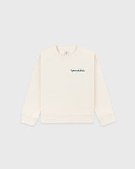 Eat More Veggies Kids Crewneck - Cream/Navy Sporty & Rich Sale