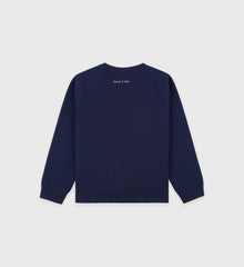 Eden Crest Kids Creweneck - Navy/White Sporty & Rich Outlet
