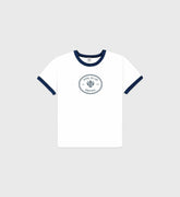Eden Crest Kids Ringer Tee - White/Navy Sporty & Rich Sale