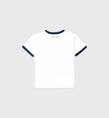Eden Crest Kids Ringer Tee - White/Navy Sporty & Rich Sale
