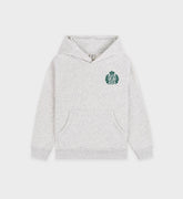 H&W Crest Kids Hoodie - Heather Gray/Forest Sporty & Rich Online