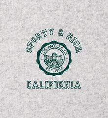 H&W Crest Kids Hoodie - Heather Gray/Forest Sporty & Rich Online