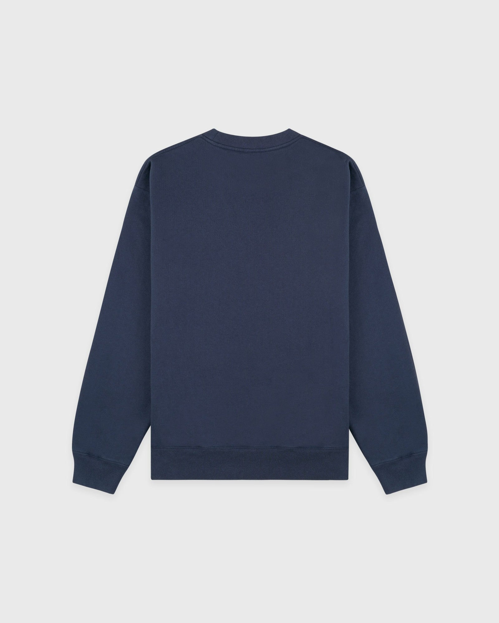 H&W Crest Embroidered Crewneck - Light Navy/White Sporty & Rich Discount