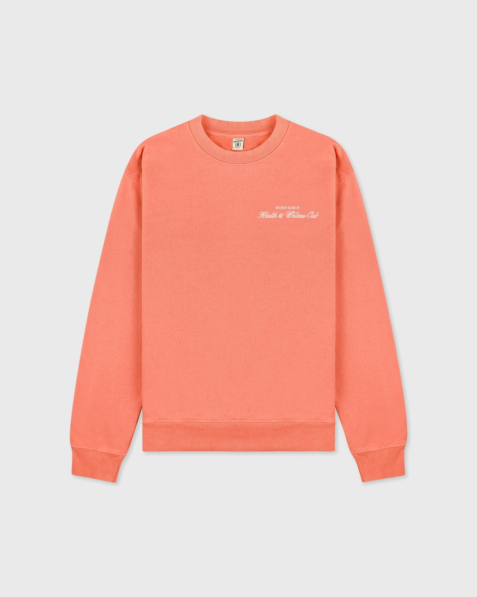 H&W Club Crewneck - Flamingo/White Sporty & Rich For Sale