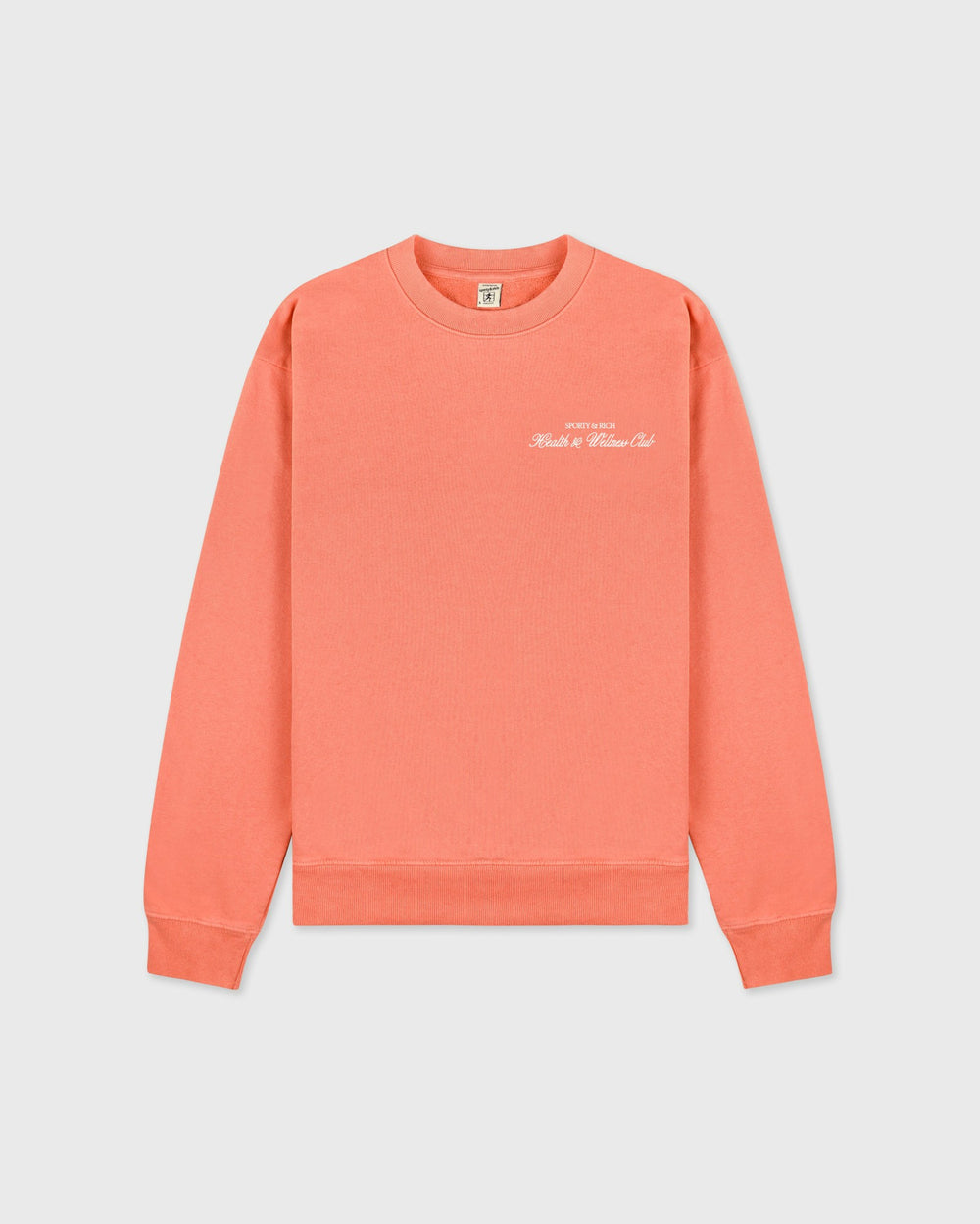 H&W Club Crewneck - Flamingo/White Sporty & Rich For Sale