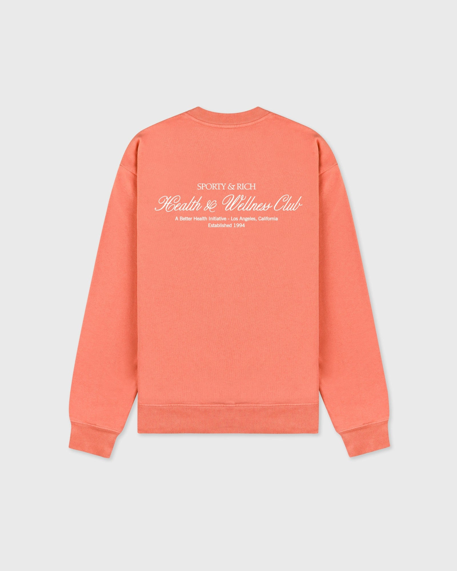 H&W Club Crewneck - Flamingo/White Sporty & Rich For Sale