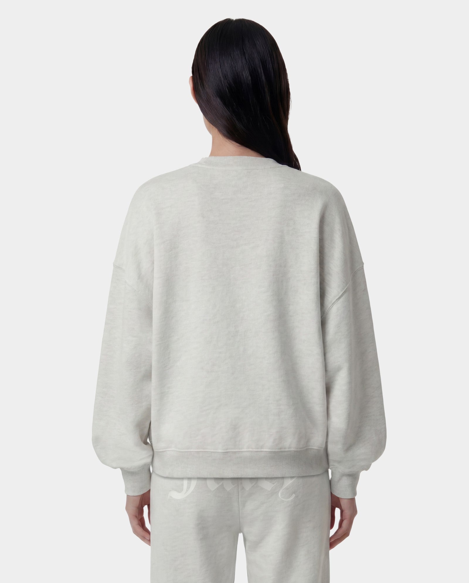 Juicy Emblem Crewneck - Heather Gray Sporty & Rich Outlet