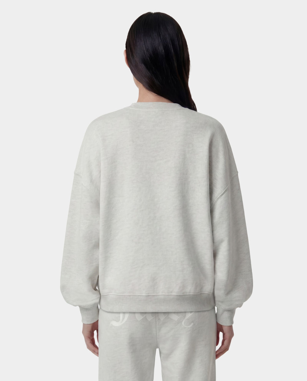 Juicy Emblem Crewneck - Heather Gray Sporty & Rich Outlet