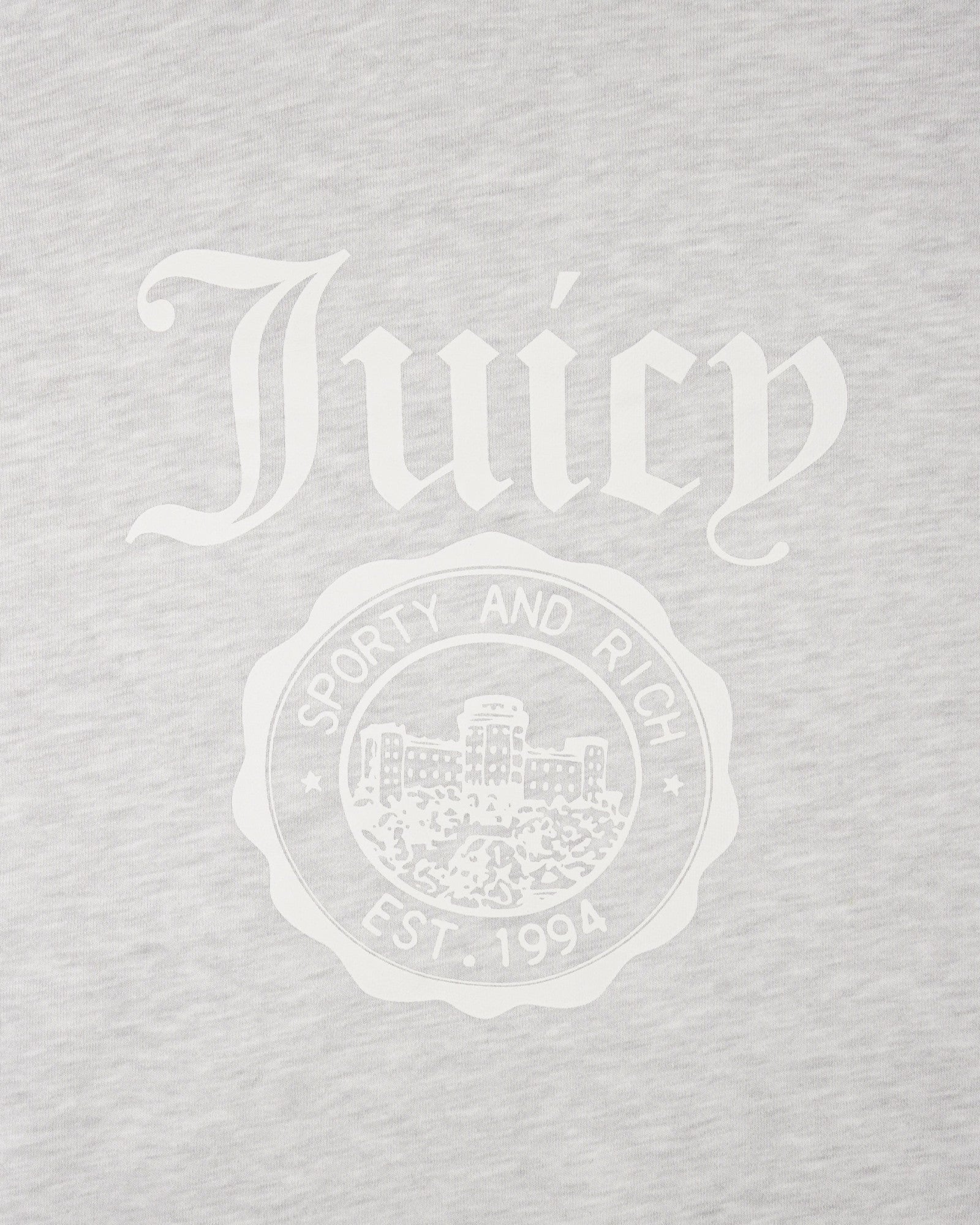 Juicy Emblem Crewneck - Heather Gray Sporty & Rich Outlet