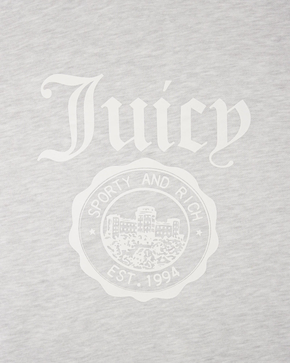 Juicy Emblem Crewneck - Heather Gray Sporty & Rich Outlet