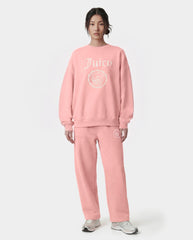 Juicy Emblem Crewneck - Rose Sporty & Rich US