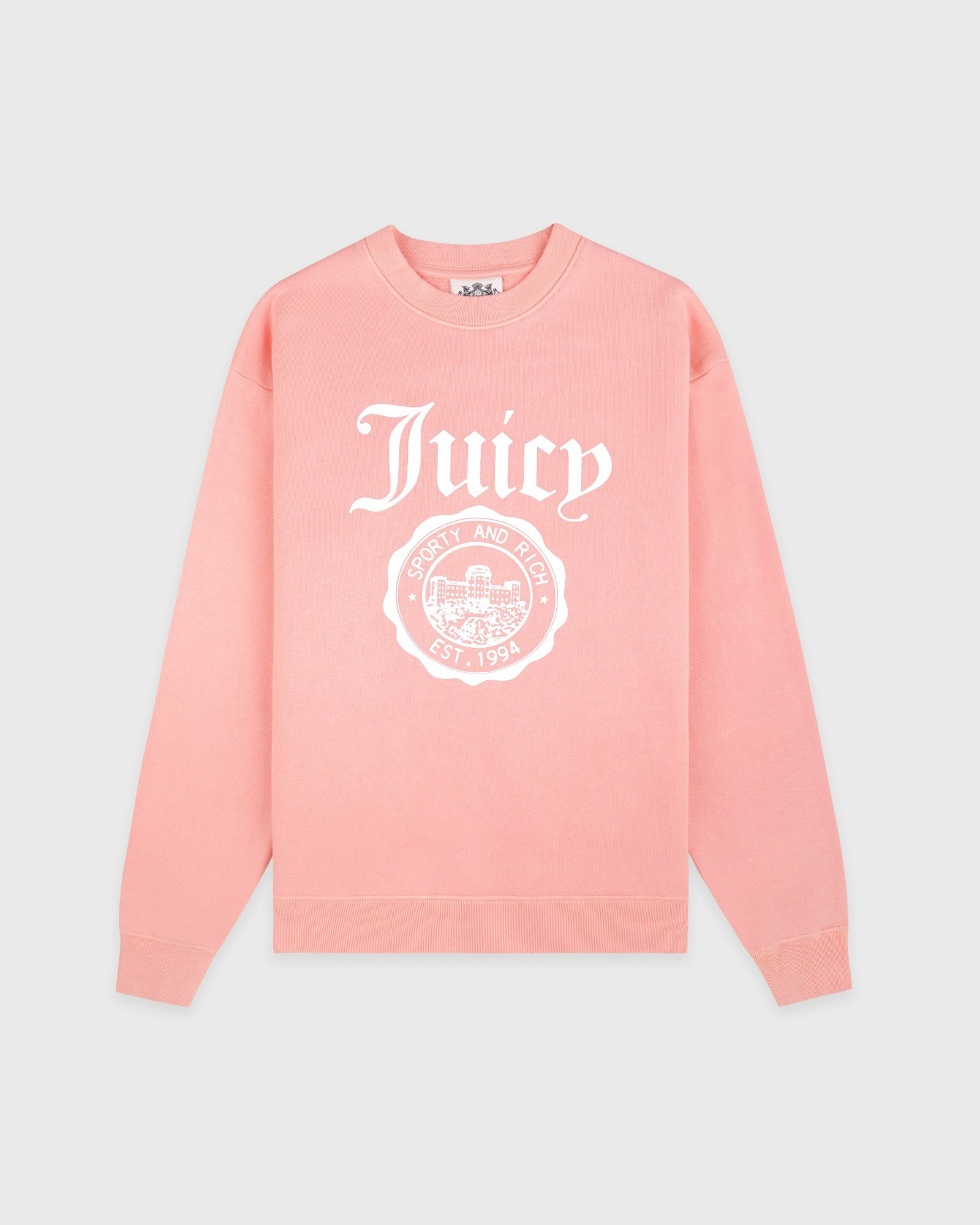 Juicy Emblem Crewneck - Rose Sporty & Rich US