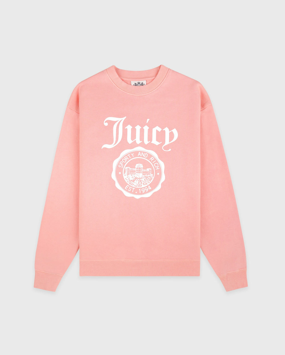 Juicy Emblem Crewneck - Rose Sporty & Rich US