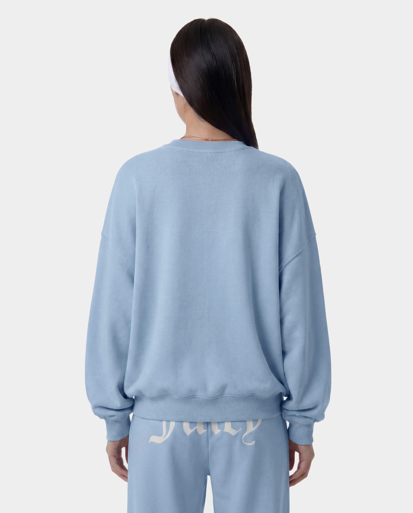 Juicy Emblem Crewneck - Sky Blue Sporty & Rich Sale