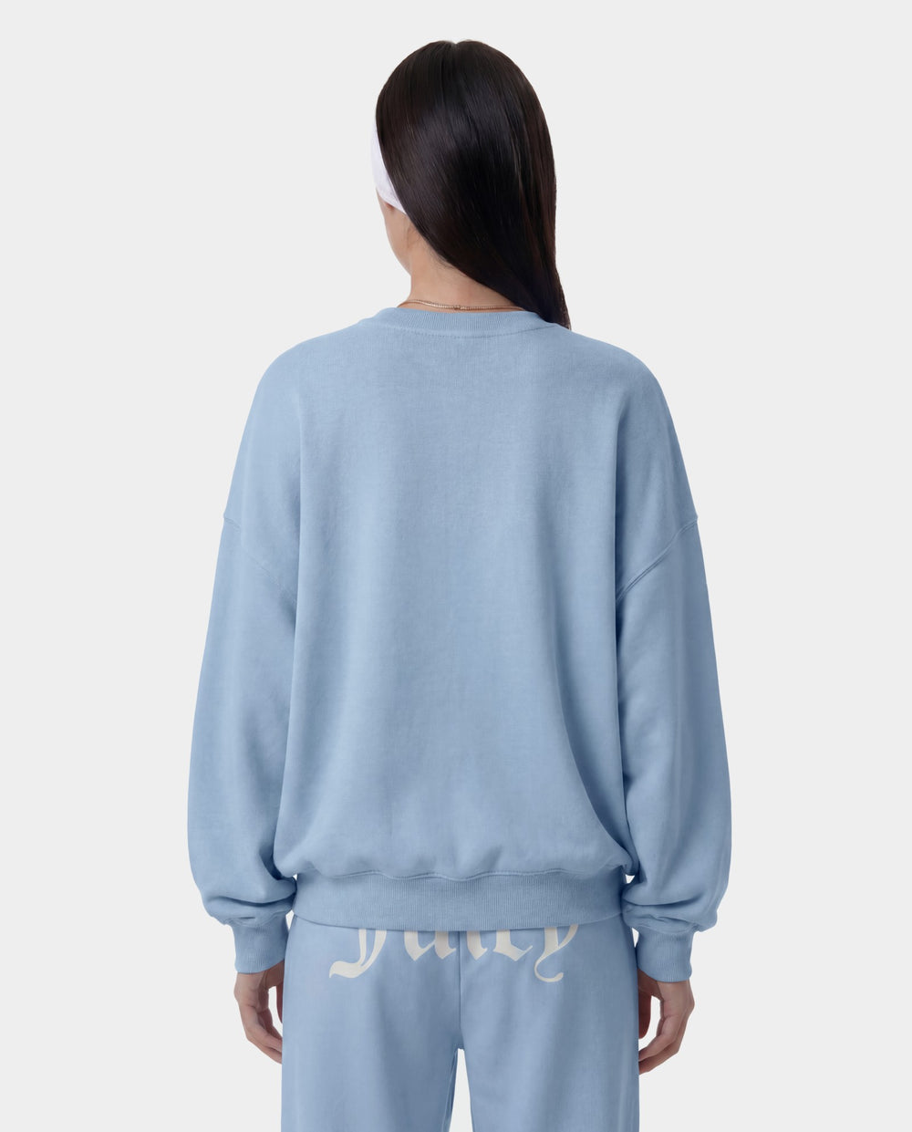 Juicy Emblem Crewneck - Sky Blue Sporty & Rich Sale
