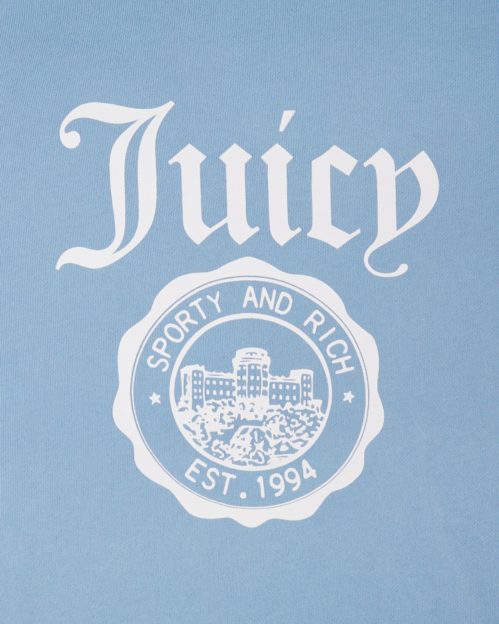Juicy Emblem Crewneck - Sky Blue Sporty & Rich Sale