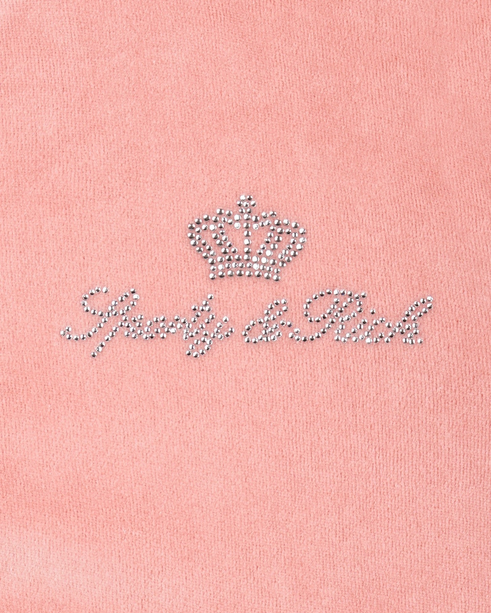 Juicy Script Velour Zip Hoodie - Rose Sporty & Rich Online