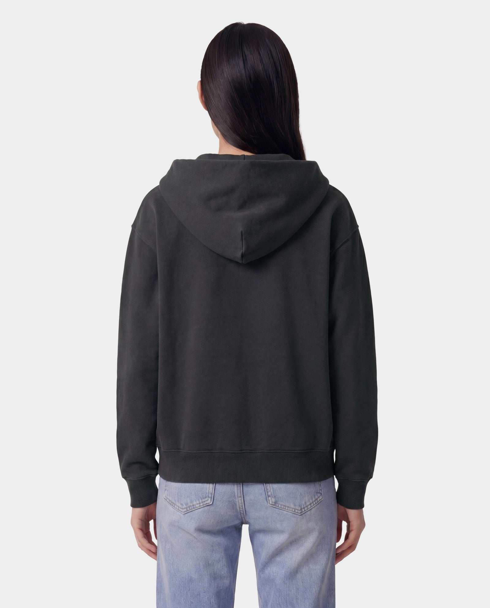Varsity Crest Zip Hoodie - Carbon Sporty & Rich US