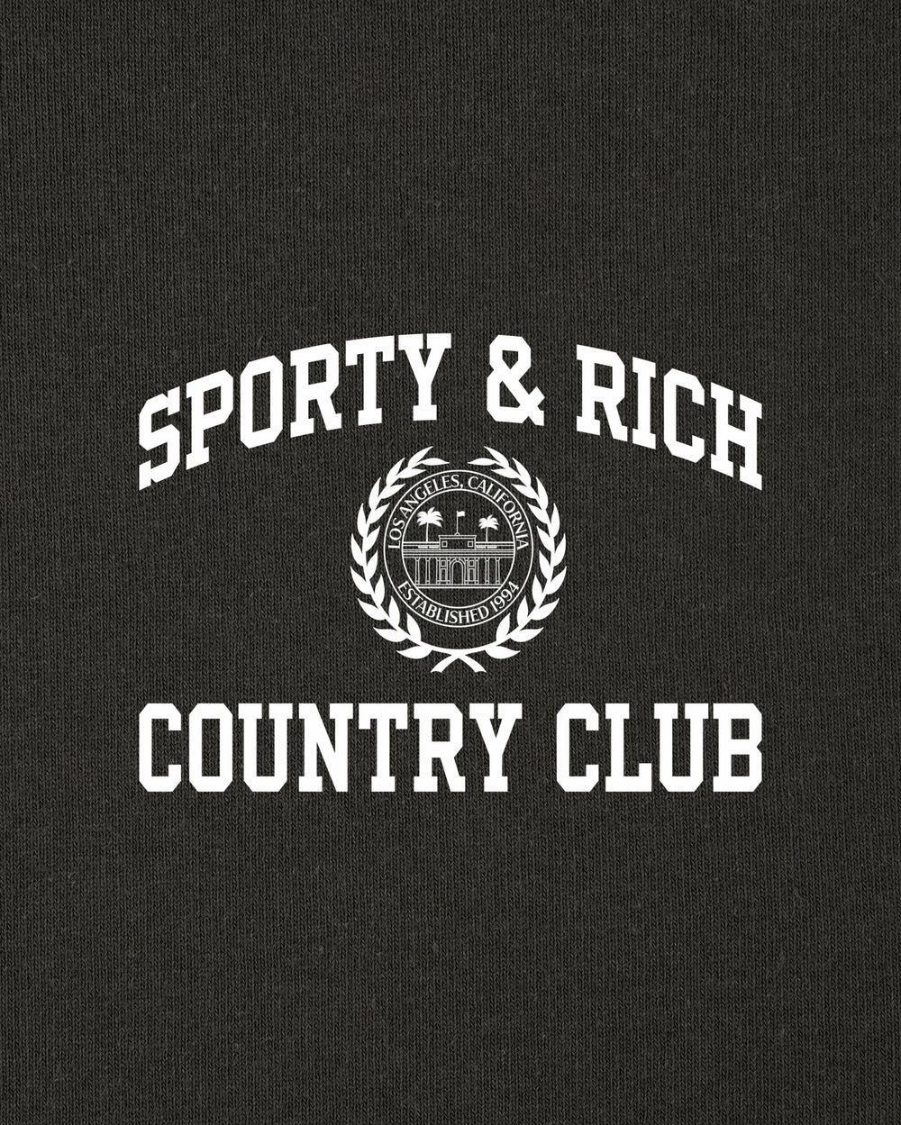 Varsity Crest Zip Hoodie - Carbon Sporty & Rich US