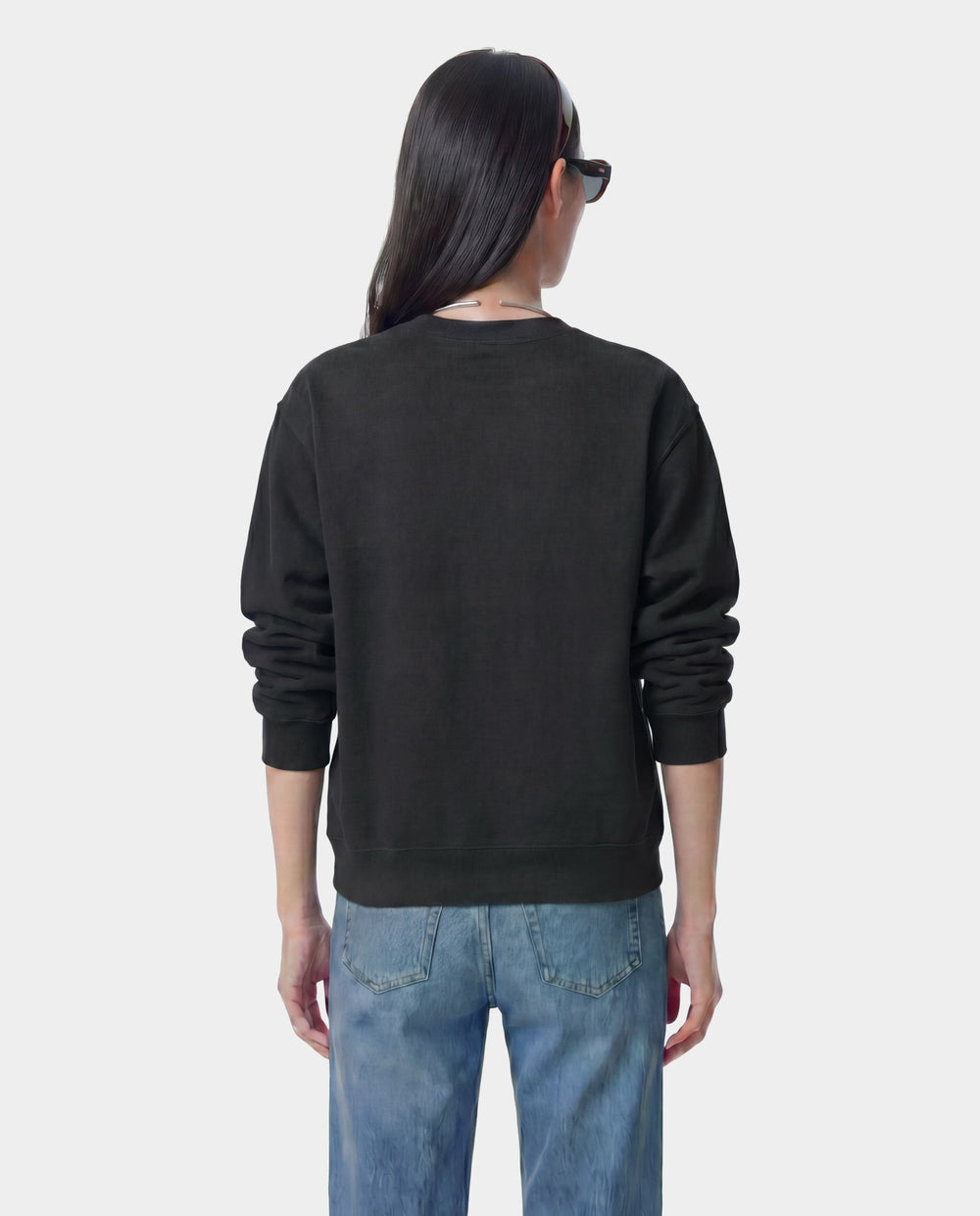 Varsity Crest Crewneck - Carbon Sporty & Rich Sale