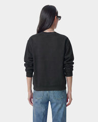 Varsity Crest Crewneck - Carbon Sporty & Rich Sale