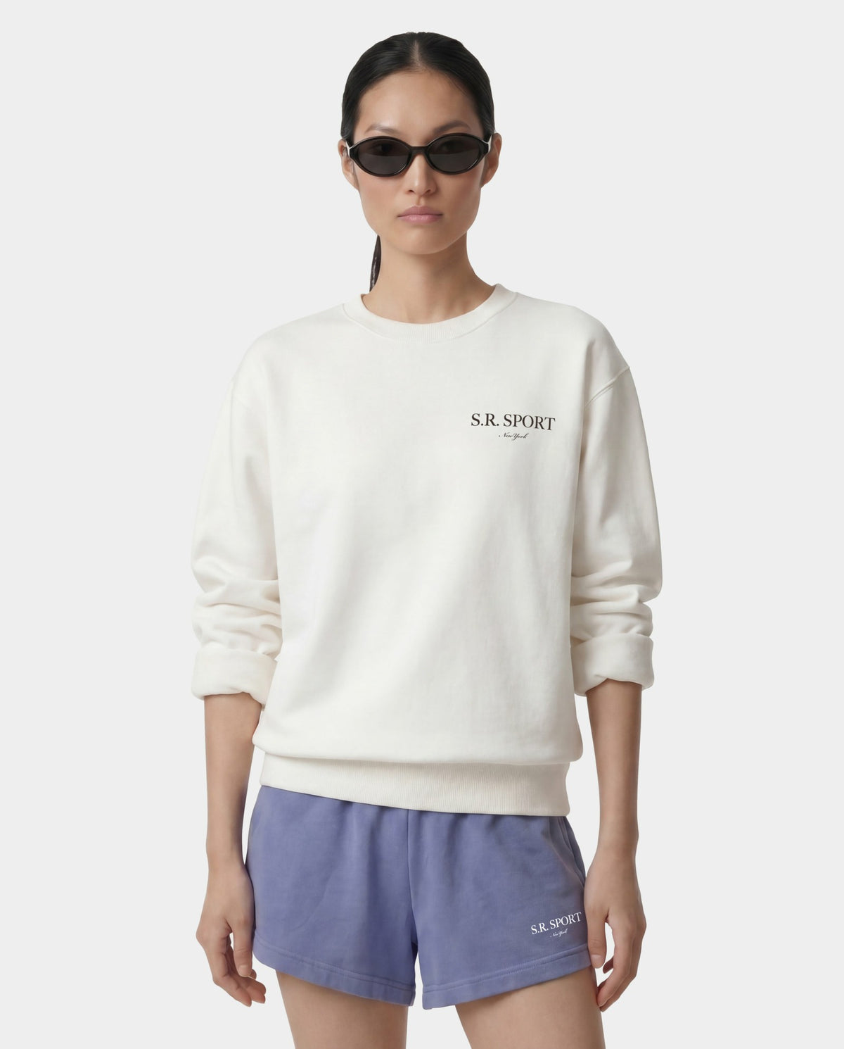 Wimbledon Crewneck - Ecru Sporty & Rich Discount