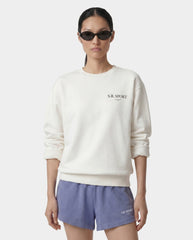 Wimbledon Crewneck - Ecru Sporty & Rich Discount