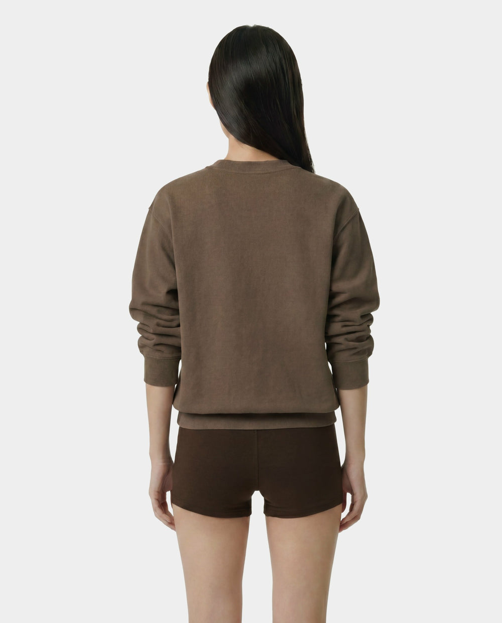 H&W Crest Embroidered Crewneck - Sand Sporty & Rich Outlet