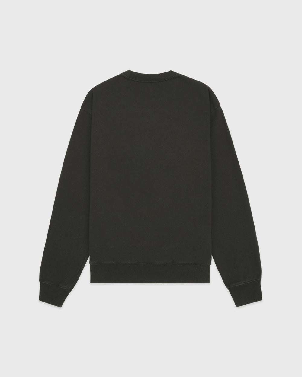 Serif Logo Embroidered Crewneck - Faded Black/White Sporty & Rich Sale
