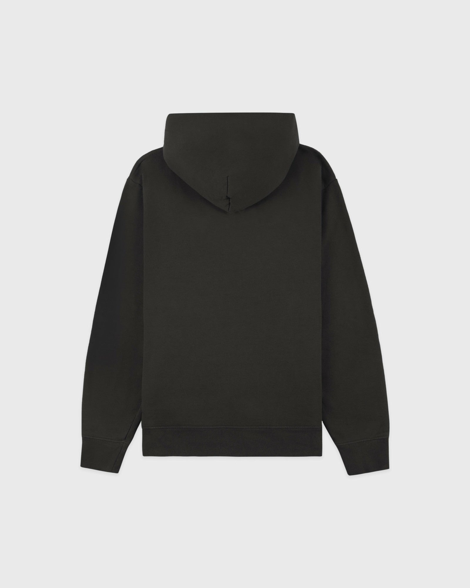 Serif Logo Embroidered Hoodie - Faded Black/White Sporty & Rich Online