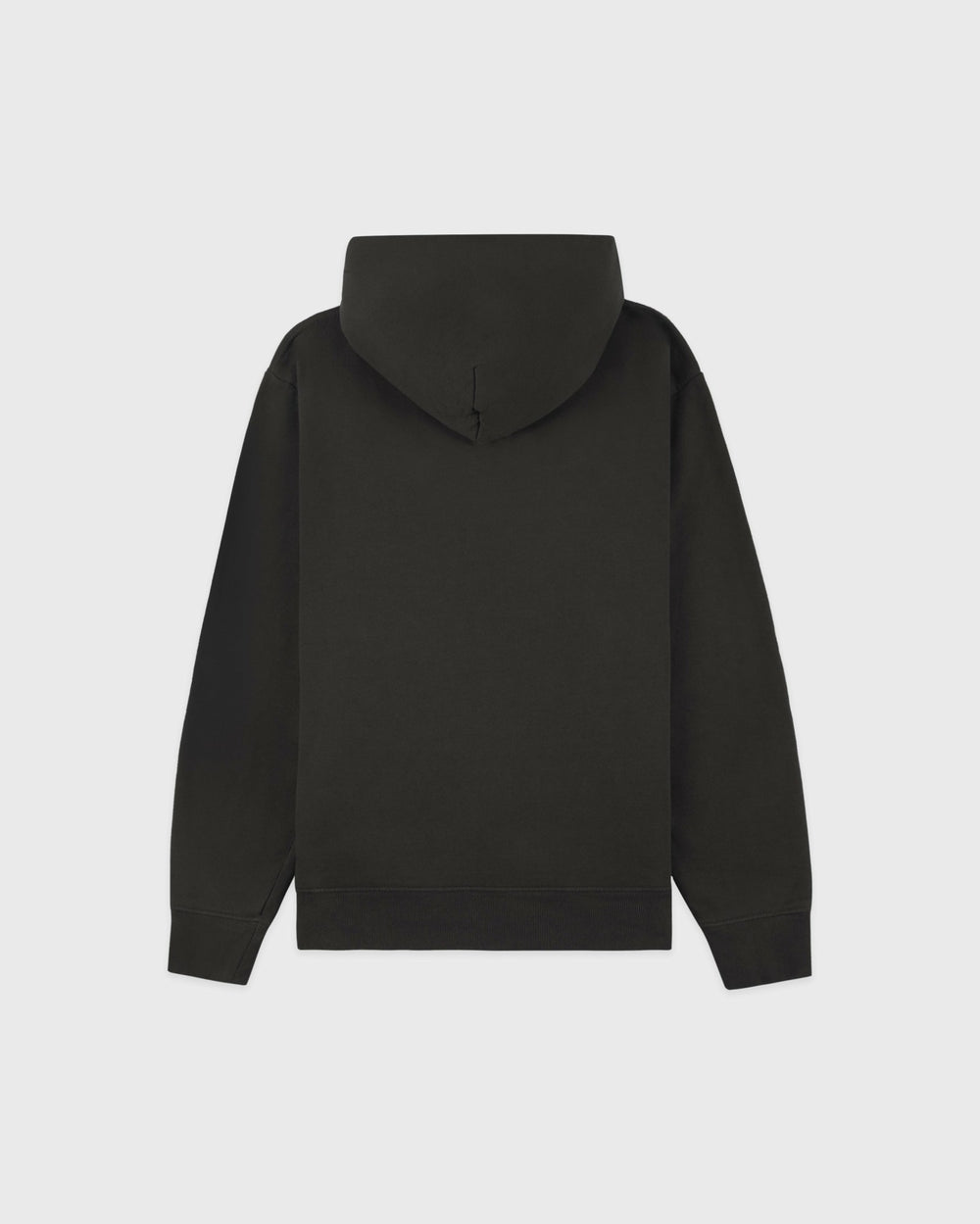 Serif Logo Embroidered Hoodie - Faded Black/White Sporty & Rich Online
