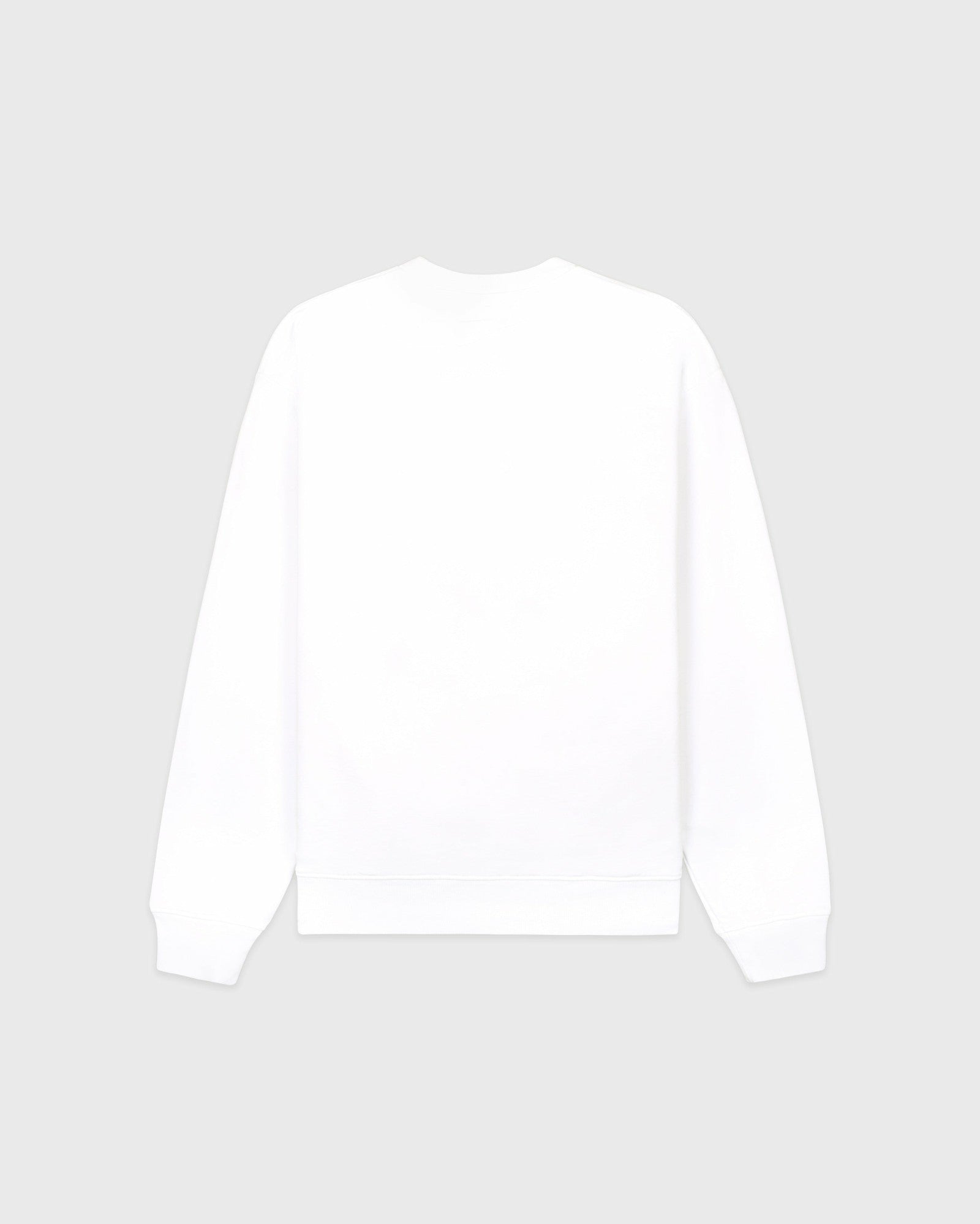 Serif Logo Embroidered Crewneck - White/Navy Sporty & Rich US