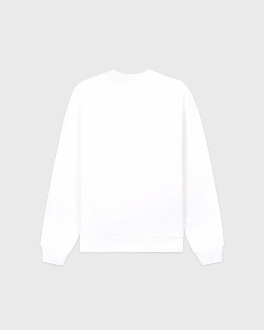 Serif Logo Embroidered Crewneck - White/Navy Sporty & Rich US