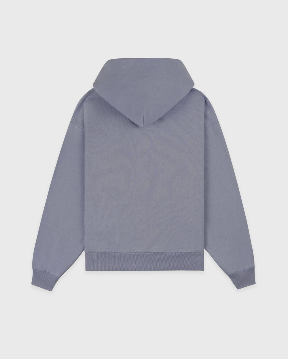 Serif Logo Embroidered Zip Hoodie - Faded Indigo/White Sporty & Rich Discount