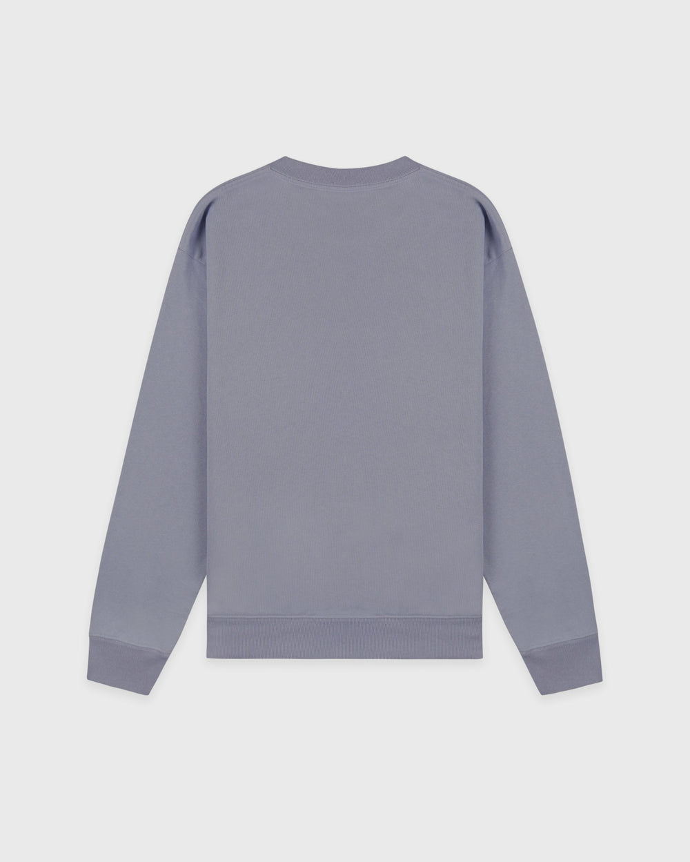 Serif Logo Embroidered Crewneck - Faded Indigo/White Sporty & Rich For Sale