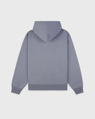 Serif Logo Embroidered Hoodie - Faded Indigo Sporty & Rich Outlet