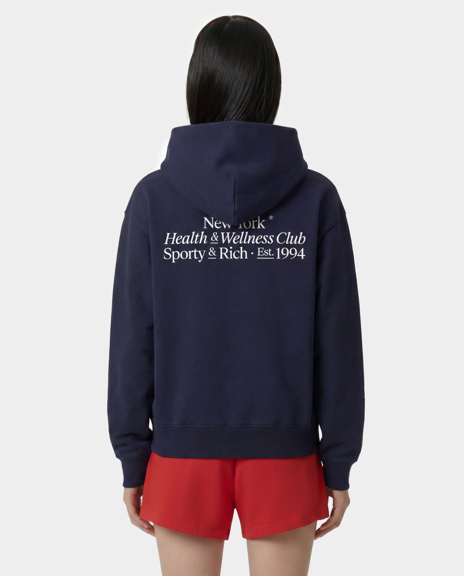 Modern Hoodie - Dark Navy Sporty & Rich Outlet