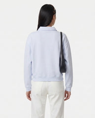 Serif Logo Embroidered Polo - Ciel Sporty & Rich US