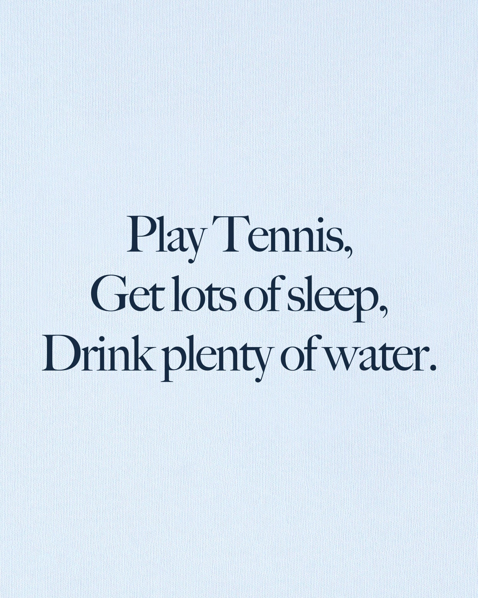 Play Tennis Crewneck - Ciel/Navy Sporty & Rich Sale