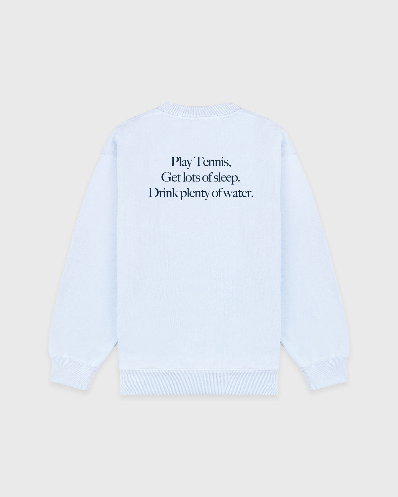 Play Tennis Crewneck - Ciel/Navy Sporty & Rich Sale