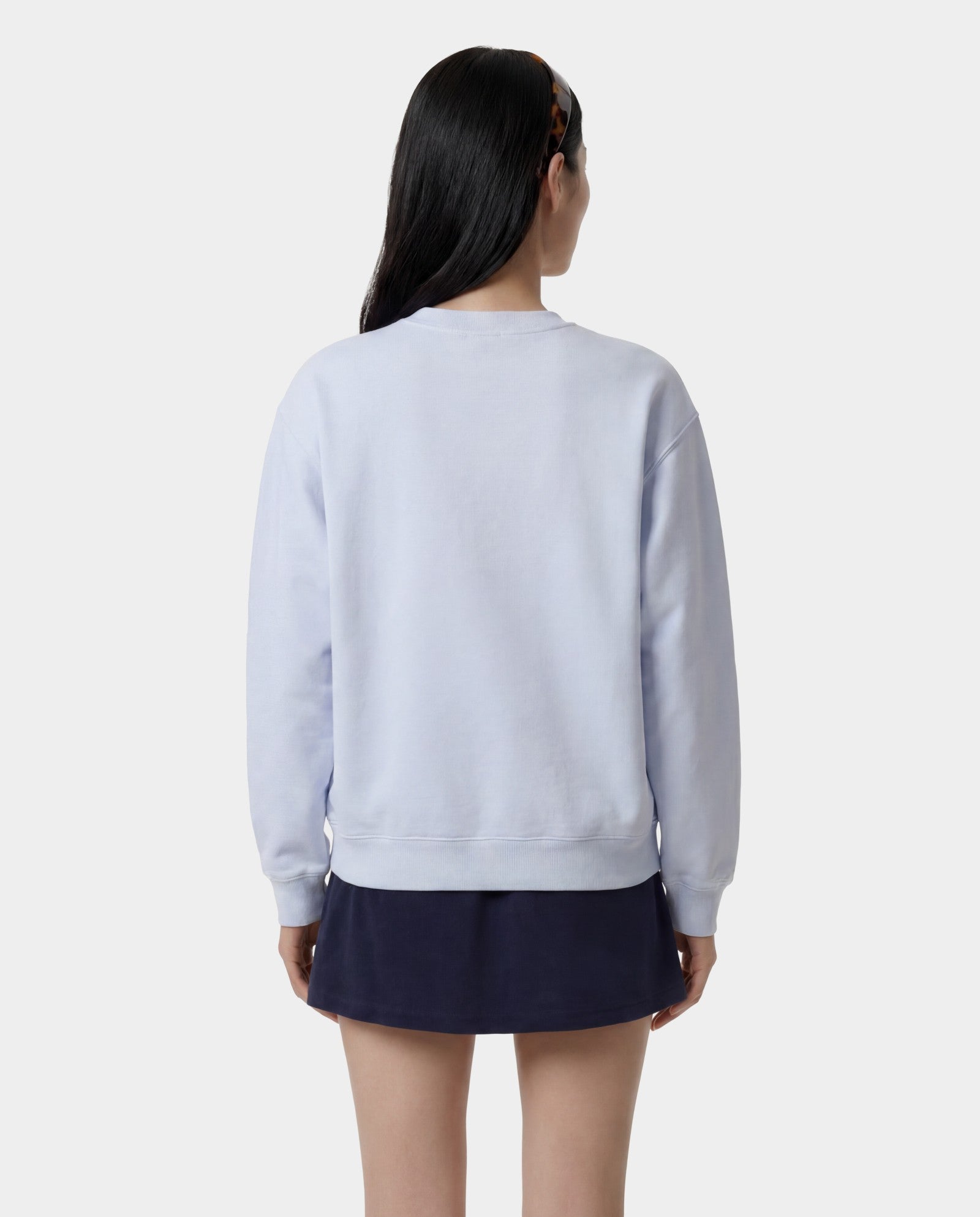 H&W Crest Crewneck - Ciel Sporty & Rich Online