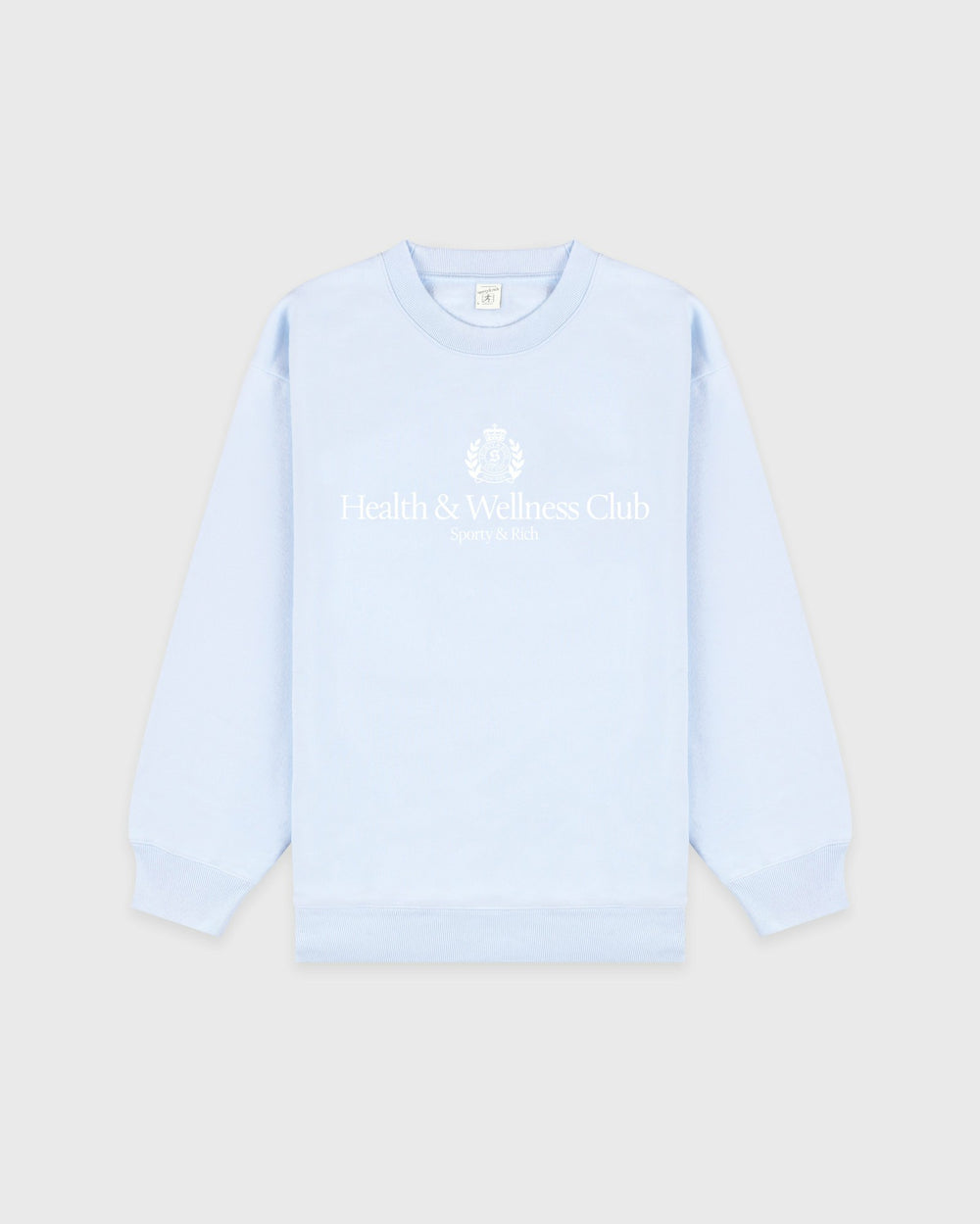 H&W Crest Crewneck - Ciel Sporty & Rich Online