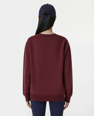 Syracuse Embroidered Crewneck - Bordeaux/White Sporty & Rich Discount